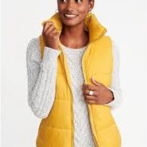Yellow Puffer Vest